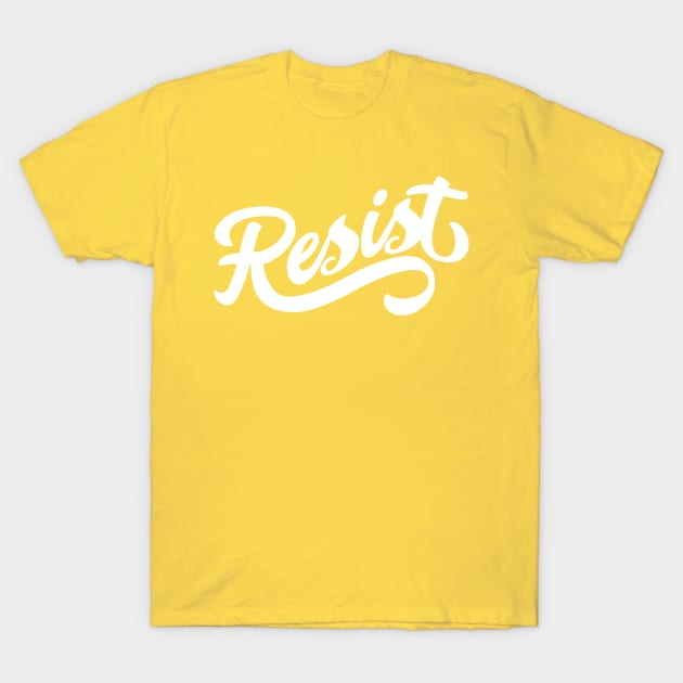 Resist Script T-Shirt by Pufahl